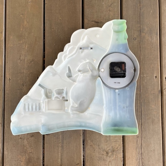 Coca-Cola Polar Bear Vintage Plastic Wall Clock Tested and Working - Picture 7 of 11